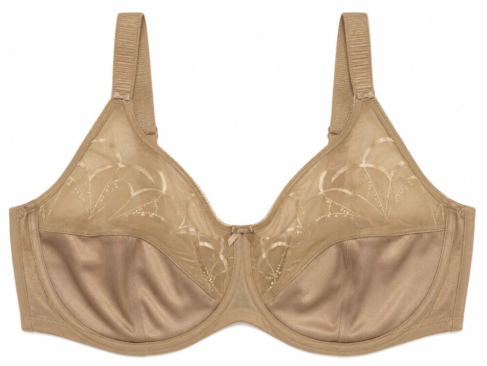 Elomi 38K Nude Underwire Full Coverage Bra NWT Embroidered Support Plus Size